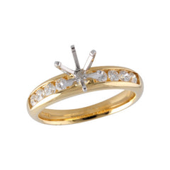 14KT Gold Diamond Semi-Mount Engagement Ring