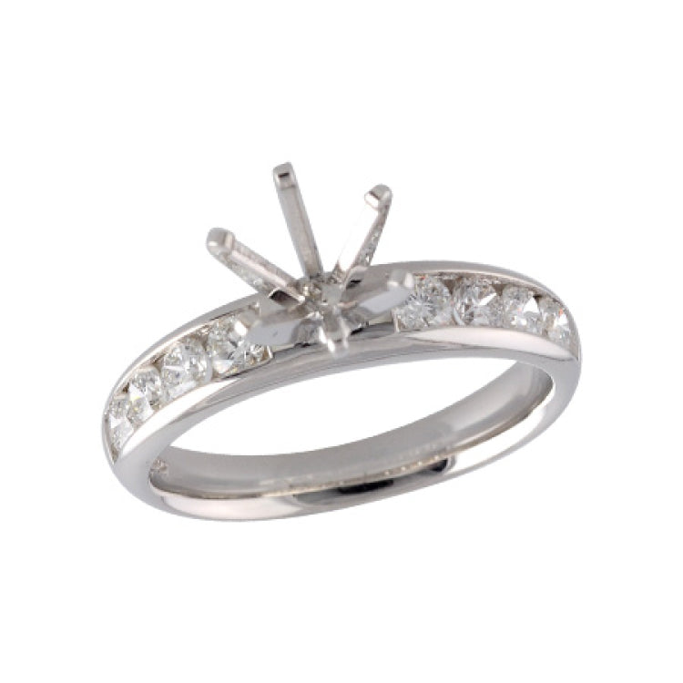 14KT Gold Diamond Semi-Mount Engagement Ring