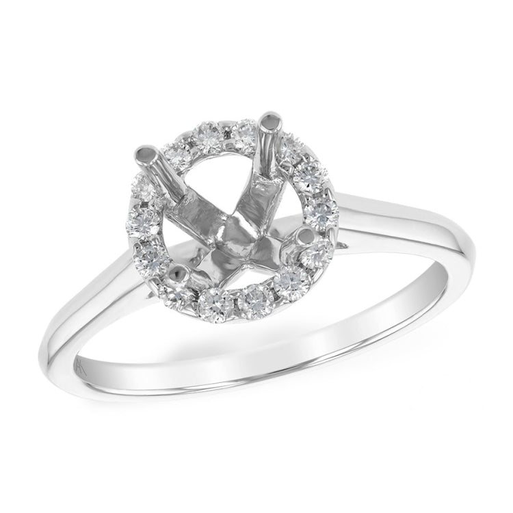 14KT Gold Diamond Semi-Mount Engagement Ring