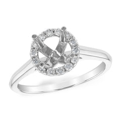 14KT Gold Diamond Semi-Mount Engagement Ring