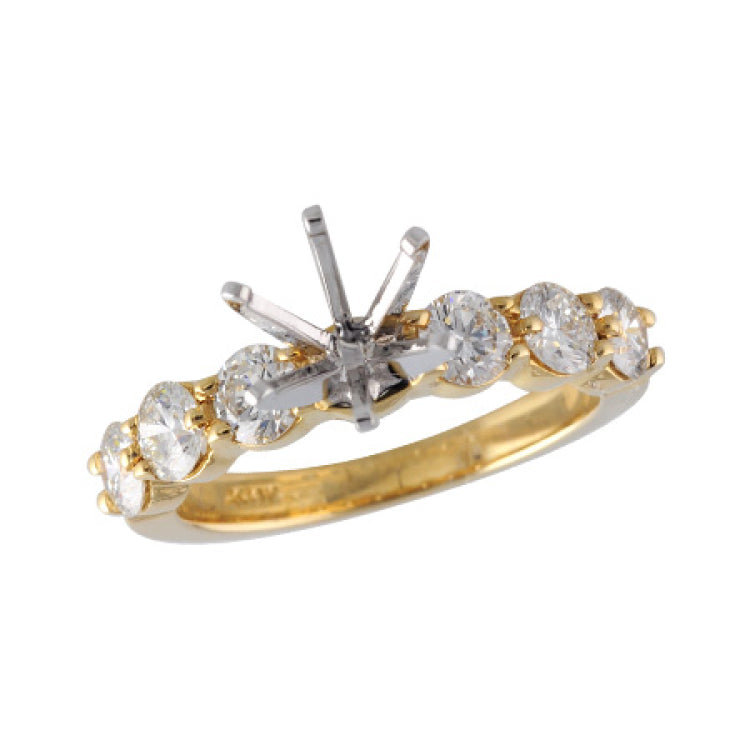 14KT Gold Diamond Semi-Mount Engagement Ring