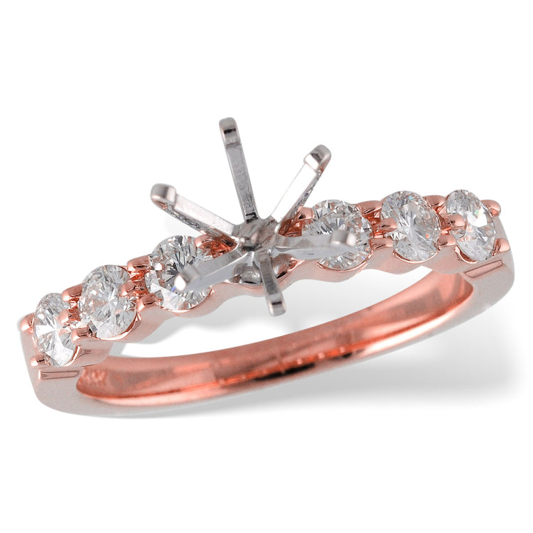 14KT Gold Diamond Semi-Mount Engagement Ring
