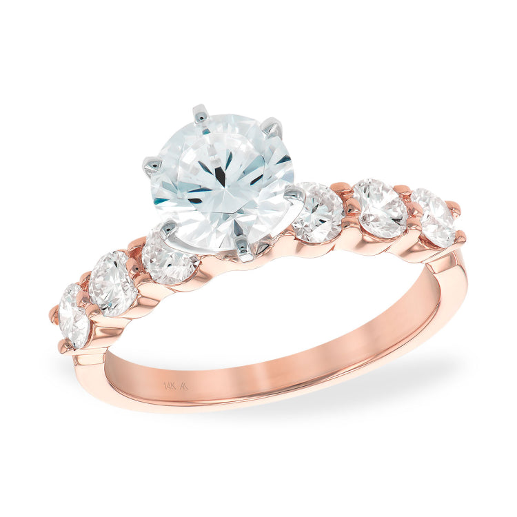 14KT Gold Diamond Semi-Mount Engagement Ring