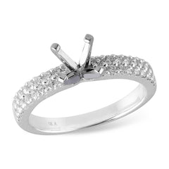 14KT Gold Diamond Semi-Mount Engagement Ring