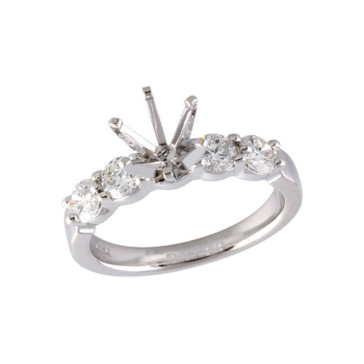 14KT Gold Diamond Semi-Mount Engagement Ring