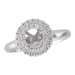14KT Gold Diamond Semi-Mount Engagement Ring