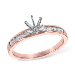 14KT Gold Diamond Semi-Mount Engagement Ring