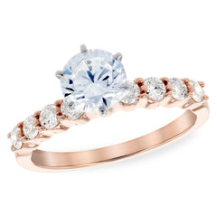 14KT Gold Diamond Semi-Mount Engagement Ring