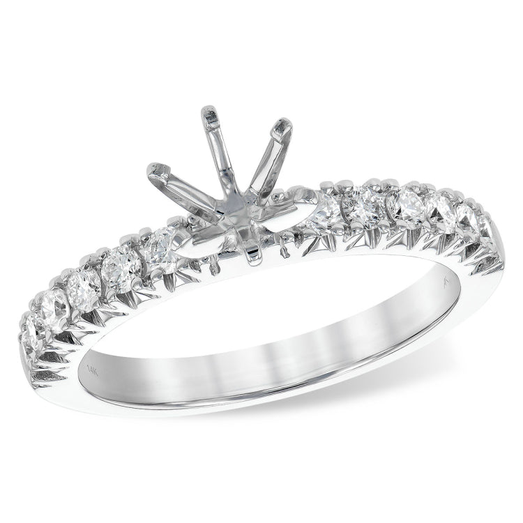 14KT Gold Diamond Semi-Mount Engagement Ring