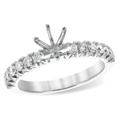 14KT Gold Diamond Semi-Mount Engagement Ring