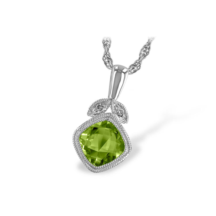 14KT Gold Peridot Necklace