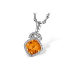 14KT Gold Citrine Necklace