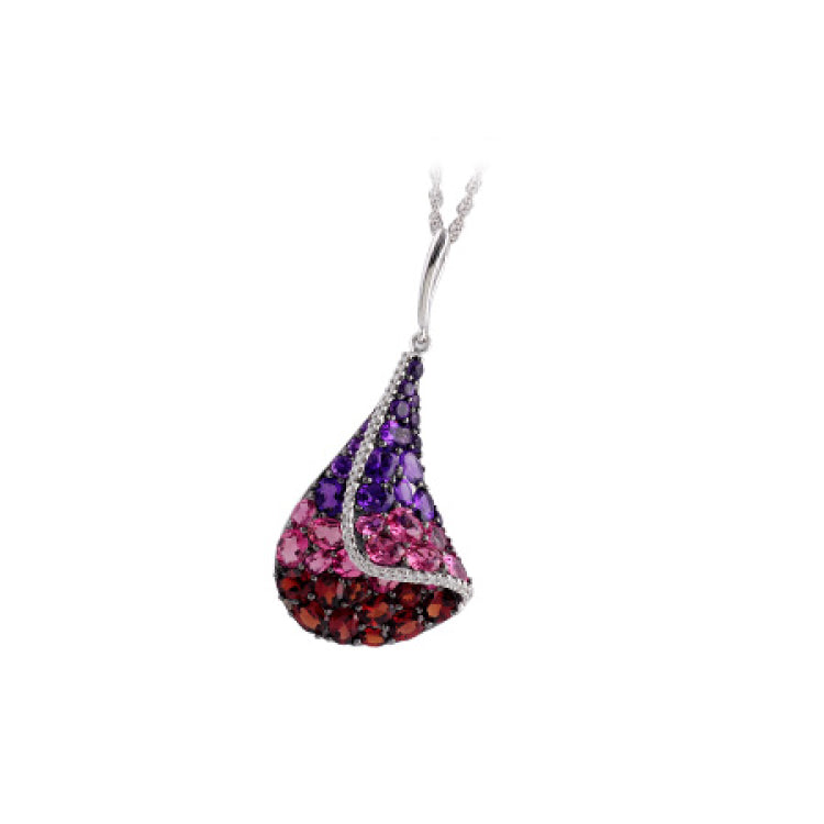 14KT Gold Multi-Stone Necklace