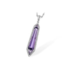 14KT Gold Amethyst Necklace