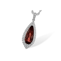 14KT Gold Garnet Necklace