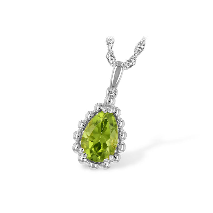 14KT Gold Peridot Necklace