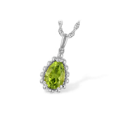 14KT Gold Peridot Necklace