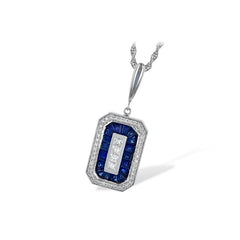 14KT Gold Sapphire Necklace