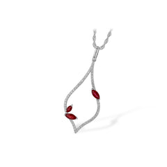 14KT Gold Ruby Necklace