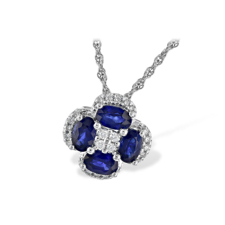 14KT Gold Sapphire Necklace