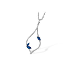 14KT Gold Sapphire Necklace