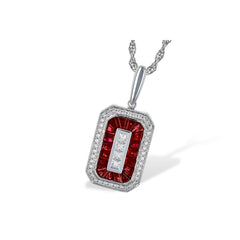 14KT Gold Ruby Necklace