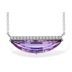 14KT Gold Amethyst Necklace
