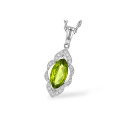 14KT Gold Peridot Necklace