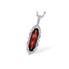 14KT Gold Garnet Necklace
