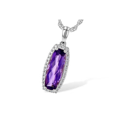 14KT Gold Amethyst Necklace