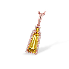 14KT Gold Citrine Necklace