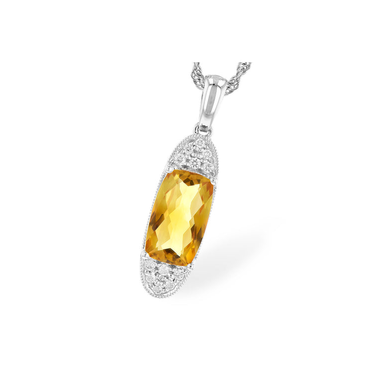 14KT Gold Citrine Necklace