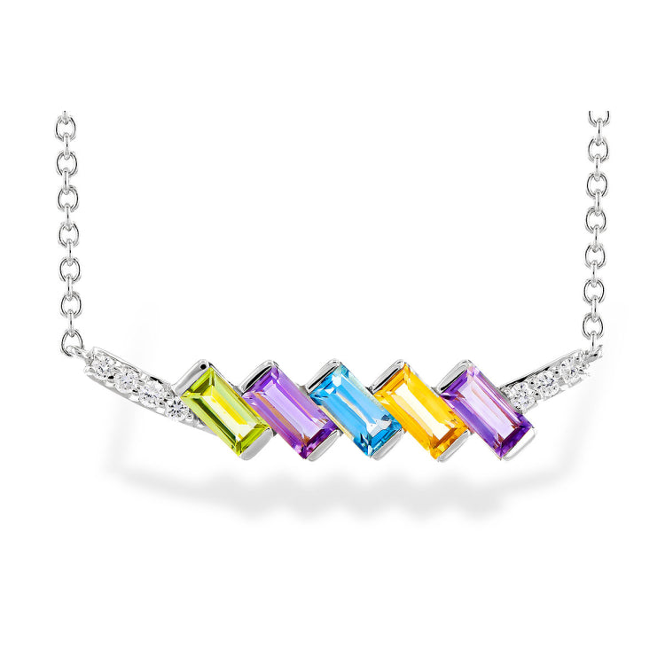 14KT Gold Multi-Stone Necklace