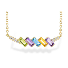 14KT Gold Multi-Stone Necklace