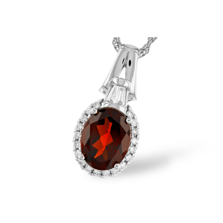 14KT Gold Garnet Necklace