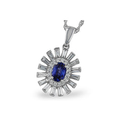 14KT Gold Sapphire Necklace