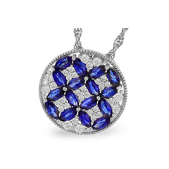 14KT Gold Sapphire Necklace