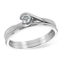 14KT Gold Two-Piece Diamond Wedding Set