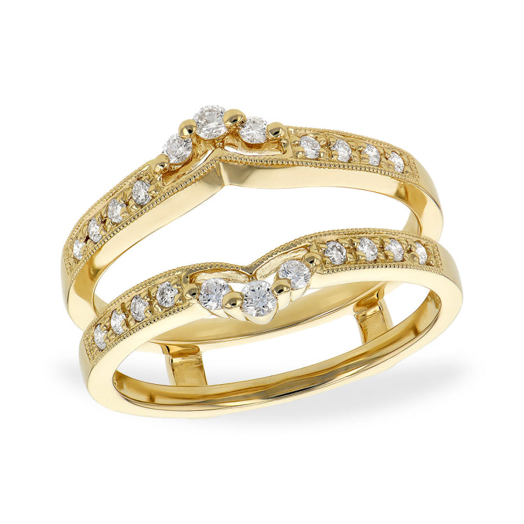 14KT Gold Ladies Diamond Wrap/Guard