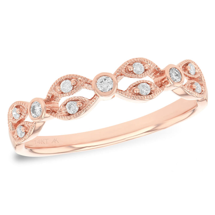 14KT Gold Ladies Diamond Wedding Ring