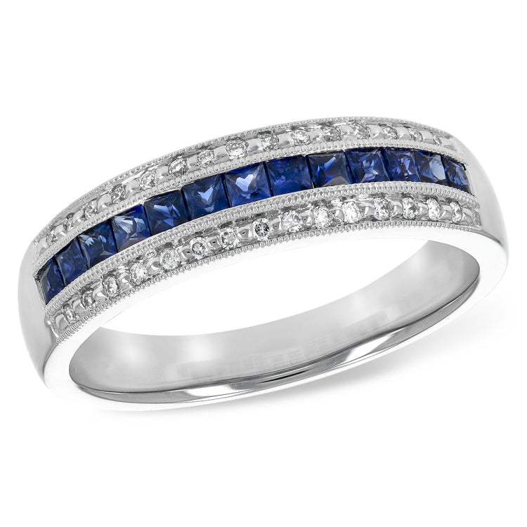 14KT Gold Ladies Sapphire Wedding Ring