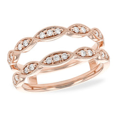 14KT Gold Ladies Diamond Wrap/Guard