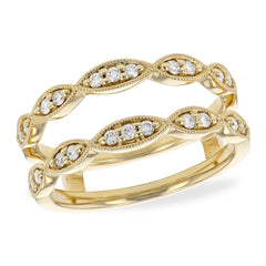 14KT Gold Ladies Diamond Wrap/Guard