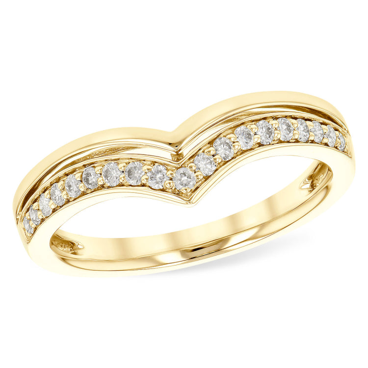 14KT Gold Ladies Diamond Wrap/Guard