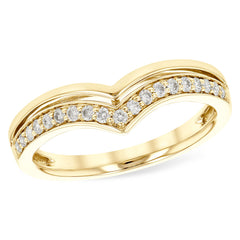 14KT Gold Ladies Diamond Wrap/Guard