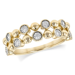14KT Gold Ladies Diamond Wedding Ring