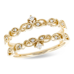 14KT Gold Ladies Diamond Wrap/Guard