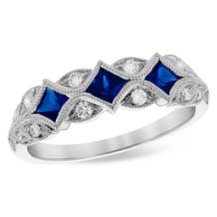 14KT Gold Ladies Sapphire Wedding Ring