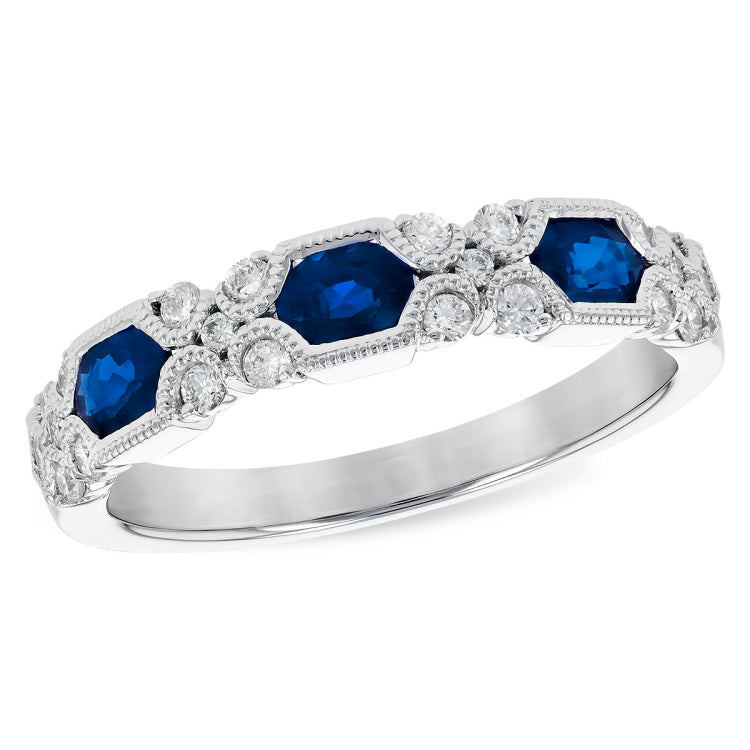 14KT Gold Ladies Sapphire Wedding Ring