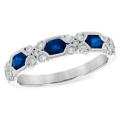 14KT Gold Ladies Sapphire Wedding Ring